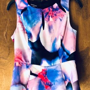 **Make offer** Bebe Multicolor Peplum top Size 6